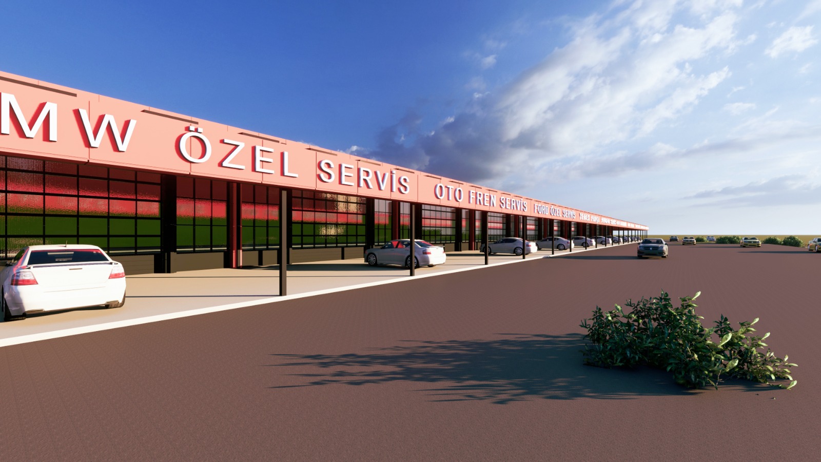 Sanayi sitesi sundurma çizimi