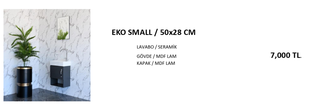 ekonomik banyo modeli Eko Small