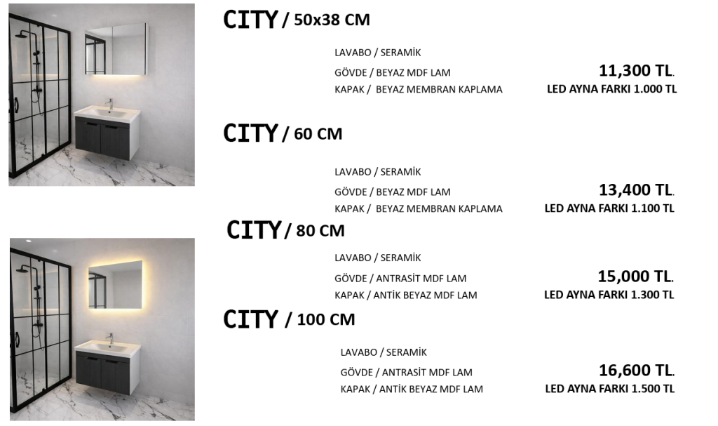 ekonomik banyo modeli city