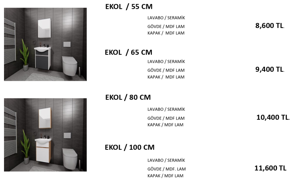 ekonomik banyo modeli ekol