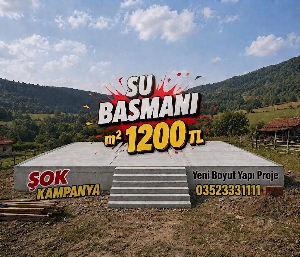 su basmanı m2 1200TL